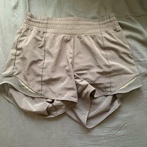 Lululemon high rise track shorts